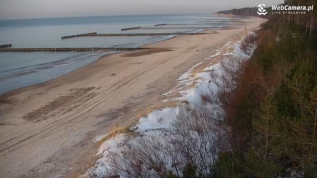 JAROSŁAWIEC - widok na plażę - 19 styczeń 2026, 16:38