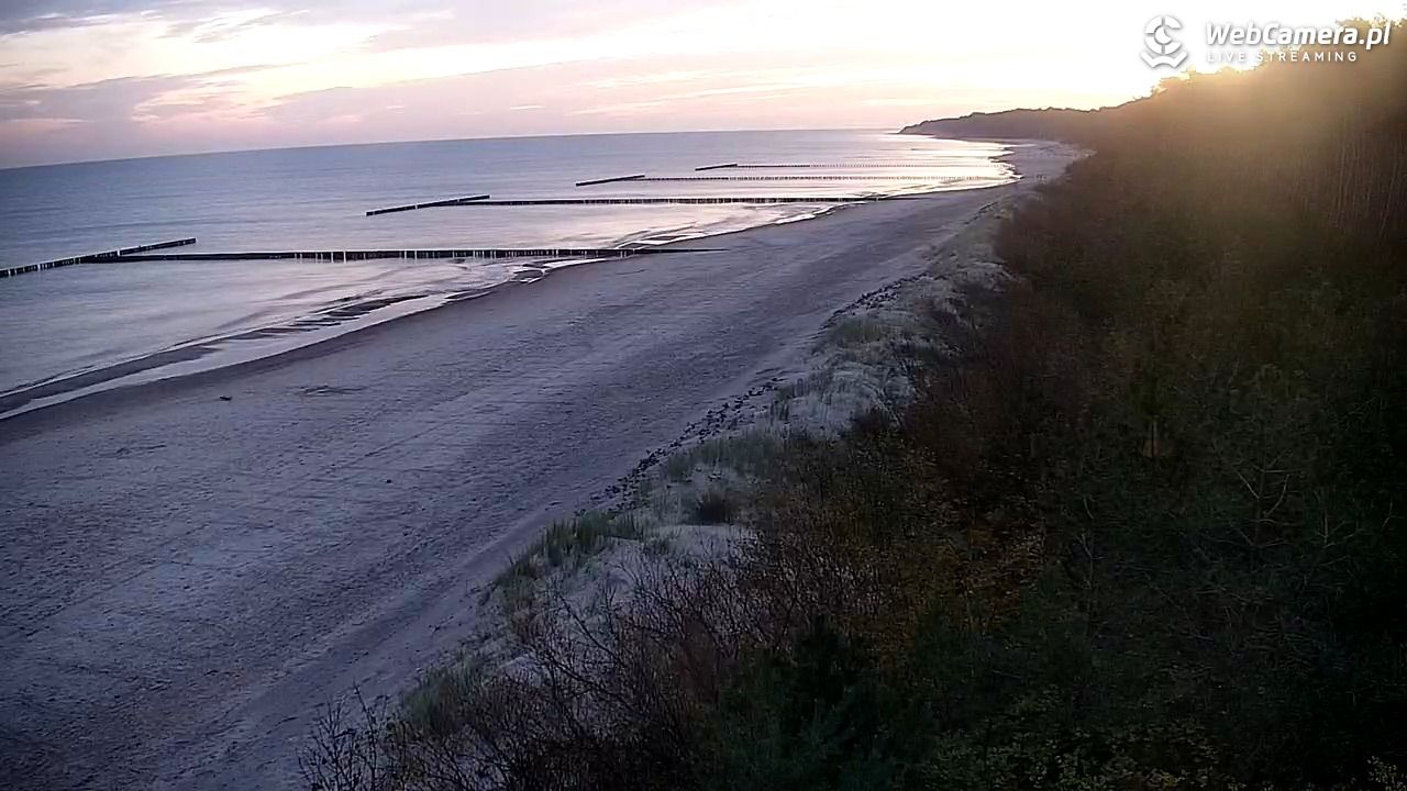 JAROSŁAWIEC - widok na plażę - 17 październik 2026, 04:58