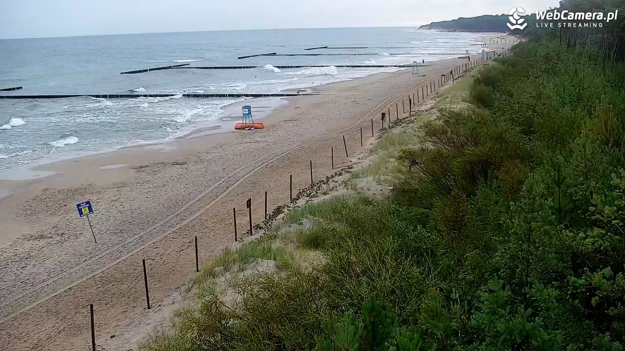 JAROSŁAWIEC - widok na plażę - 20 lipiec 2026, 07:35