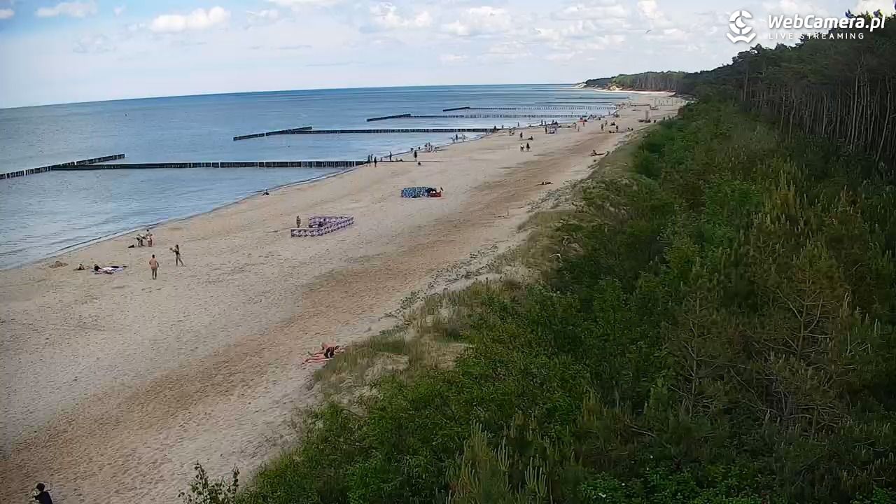 JAROSŁAWIEC - widok na plażę - 04 czerwiec 2026, 13:10