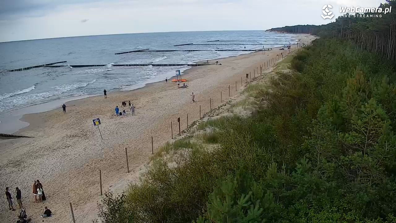 JAROSŁAWIEC - widok na plażę - 19 lipiec 2026, 18:02