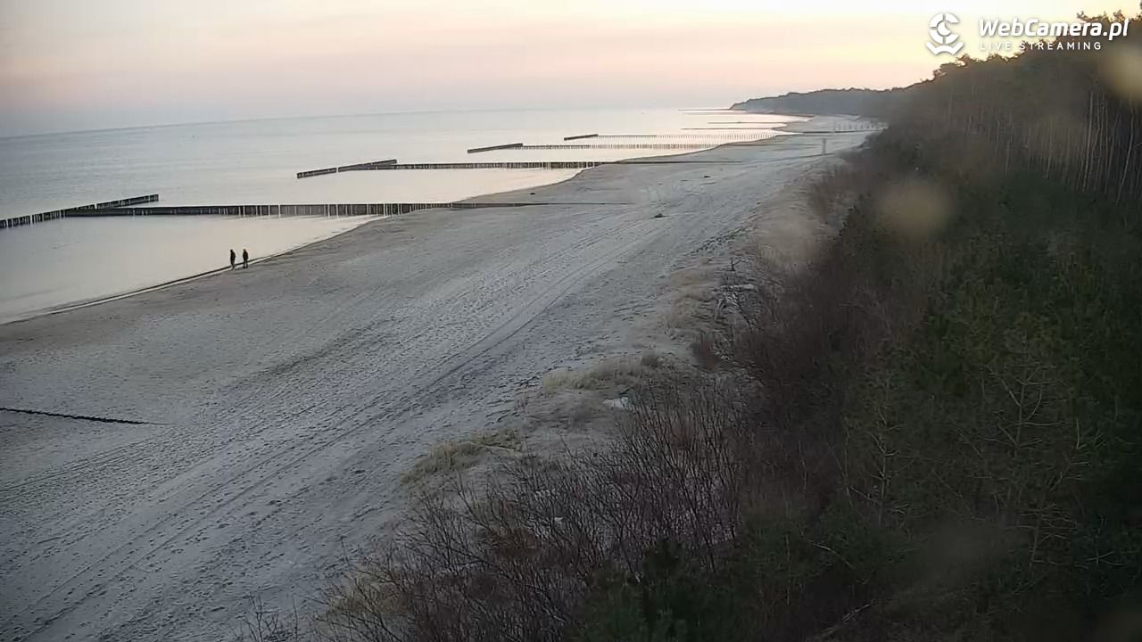 JAROSŁAWIEC - widok na plażę - 07 marzec 2026, 06:25