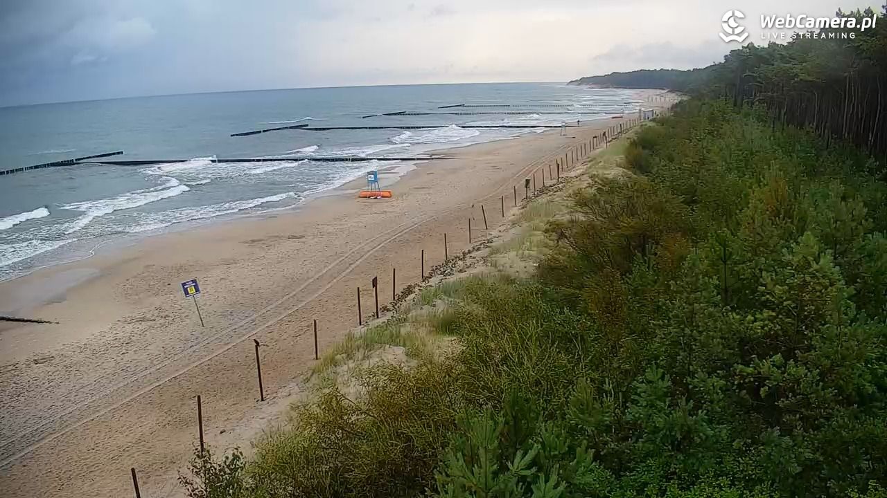 JAROSŁAWIEC - widok na plażę - 20 lipiec 2026, 07:04