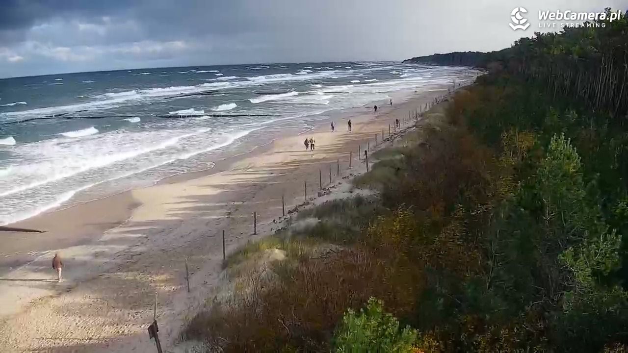 JAROSŁAWIEC - widok na plażę - 18 październik 2025, 11:09