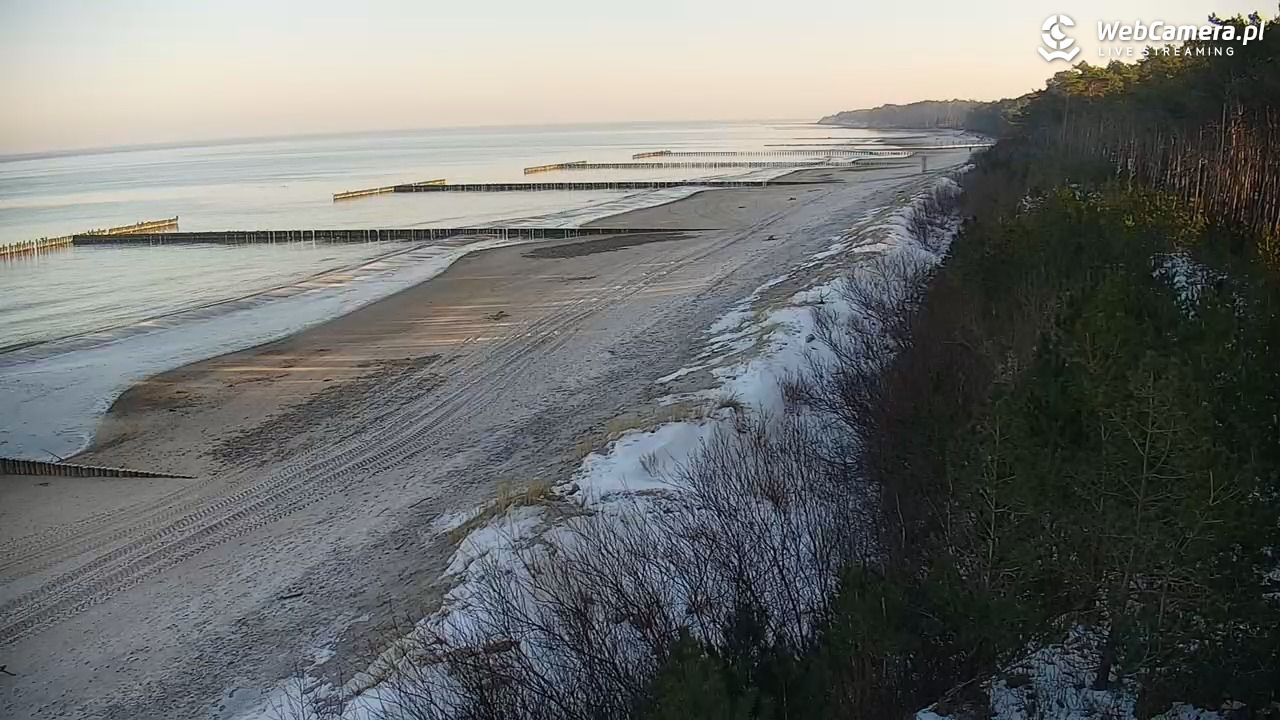 JAROSŁAWIEC - widok na plażę - 20 styczeń 2026, 10:45