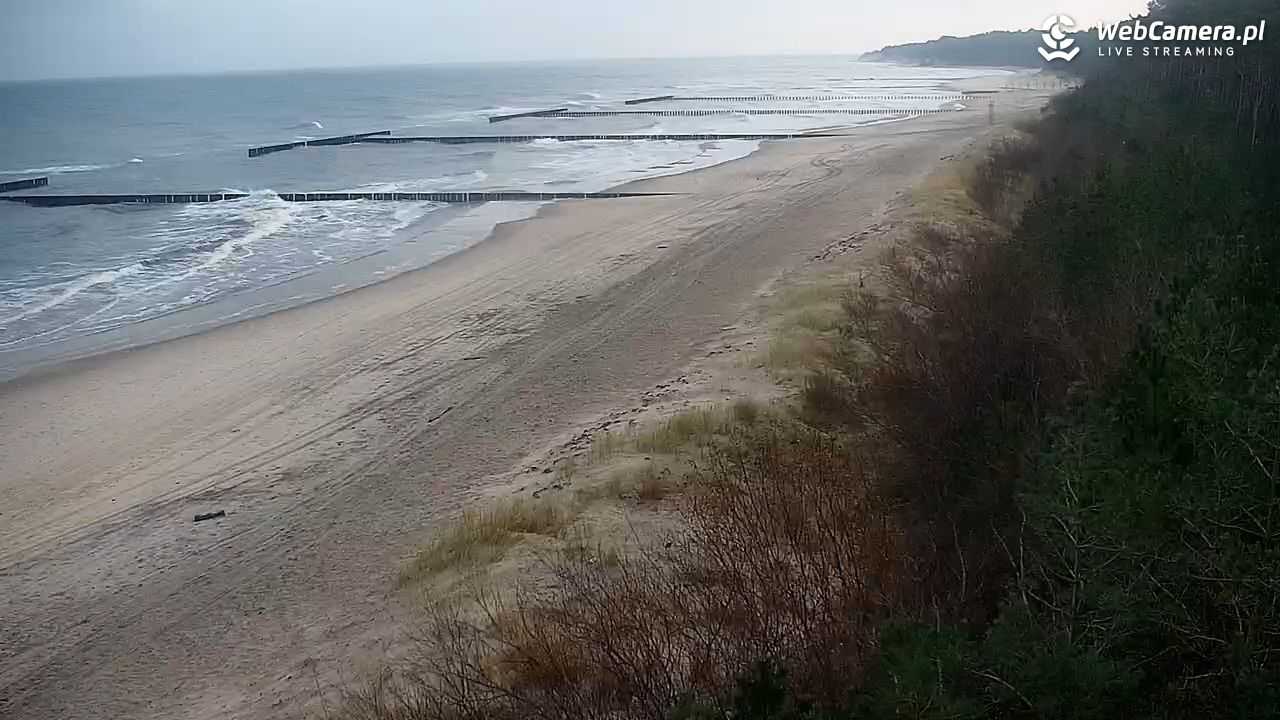 JAROSŁAWIEC - widok na plażę - 01 grudzień 2025, 07:27