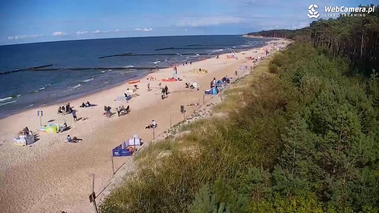 JAROSŁAWIEC - widok na plażę - 21 sierpień 2025, 16:33