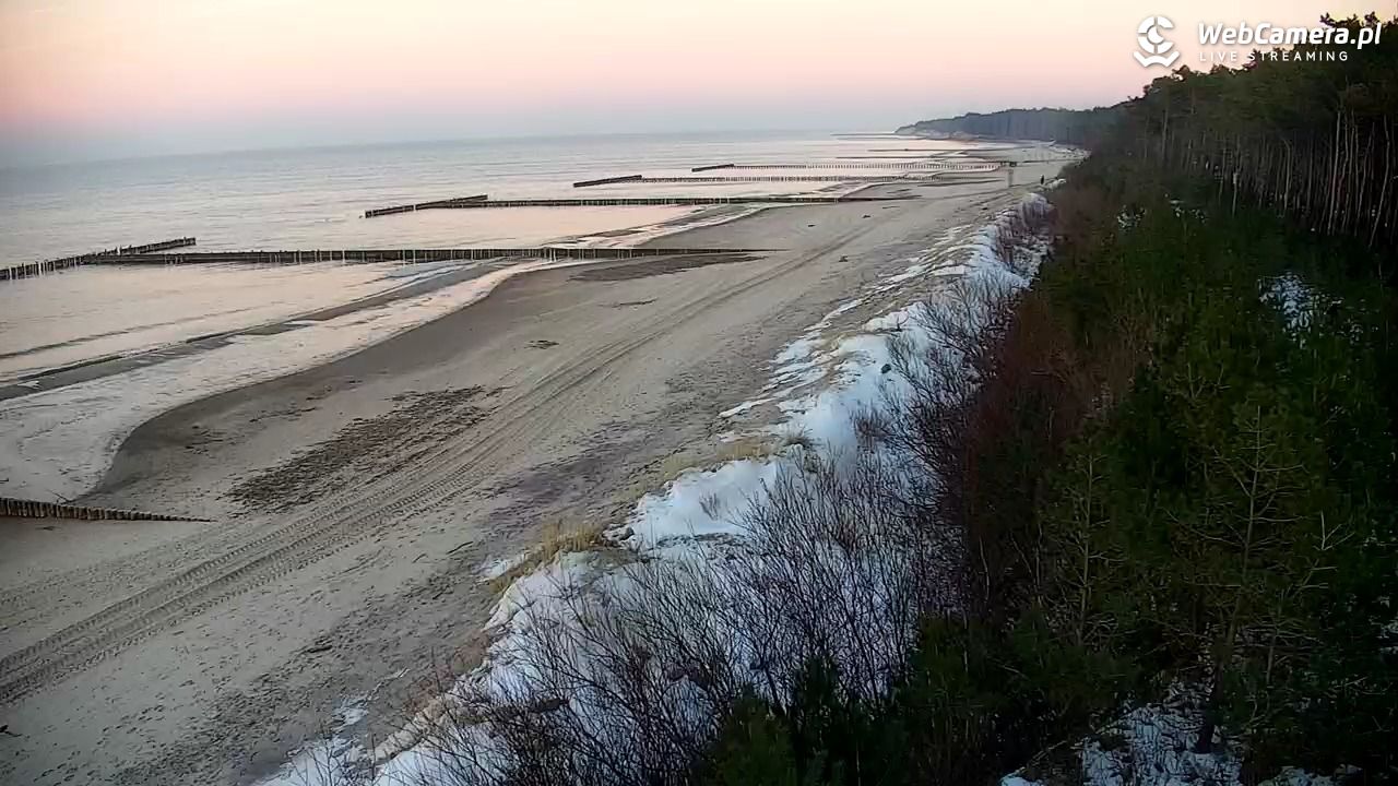 JAROSŁAWIEC - widok na plażę - 18 styczeń 2026, 16:02