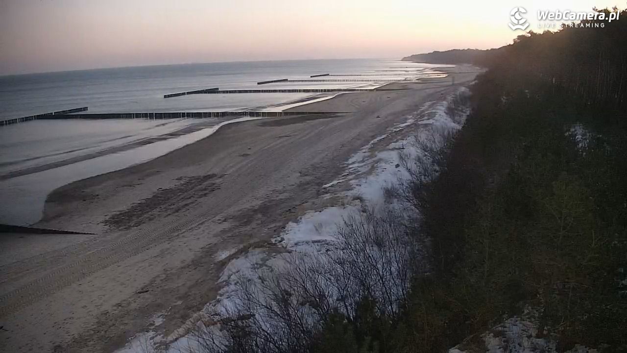 JAROSŁAWIEC - widok na plażę - 18 styczeń 2026, 07:19