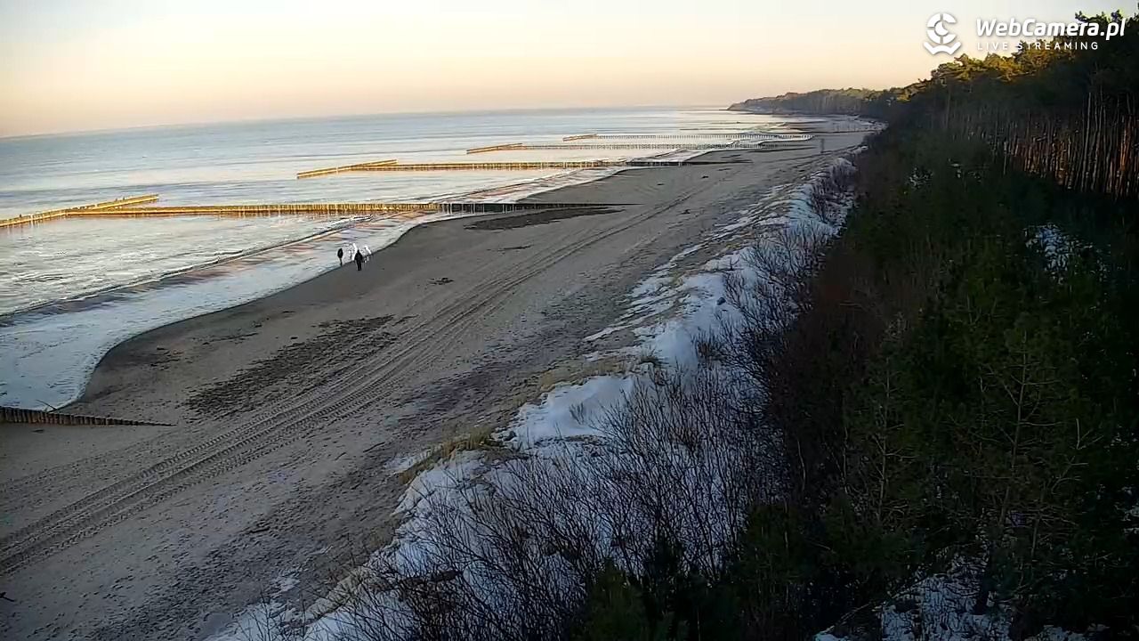 JAROSŁAWIEC - widok na plażę - 19 styczeń 2026, 14:15