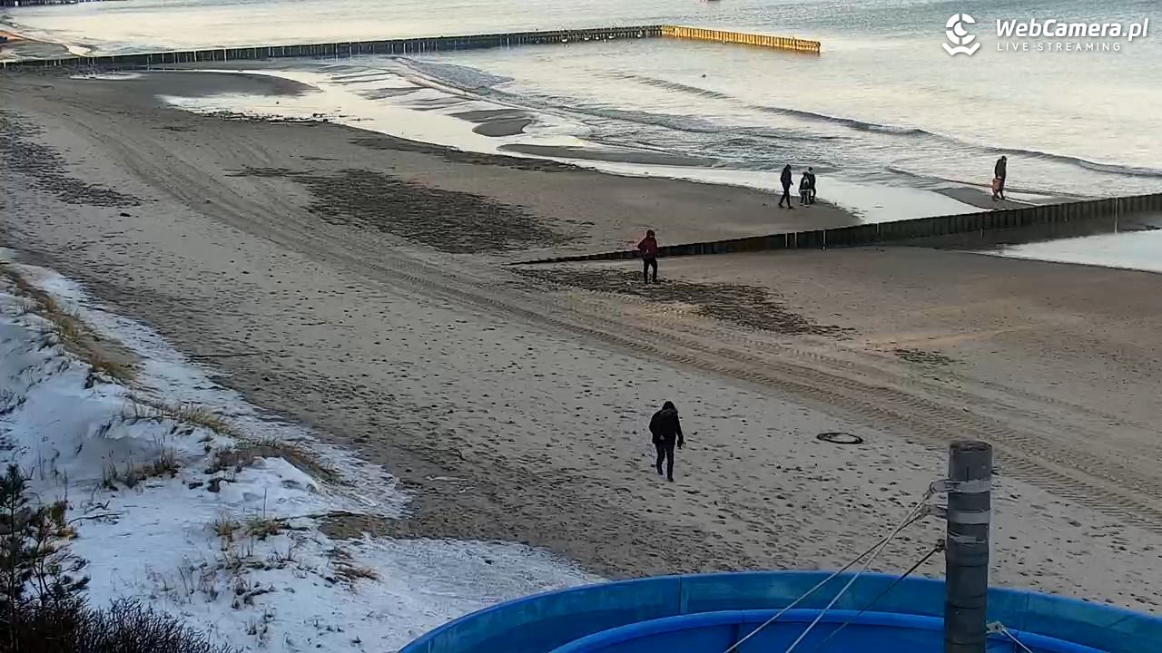 JAROSŁAWIEC - widok na plażę - 18 styczeń 2026, 10:14