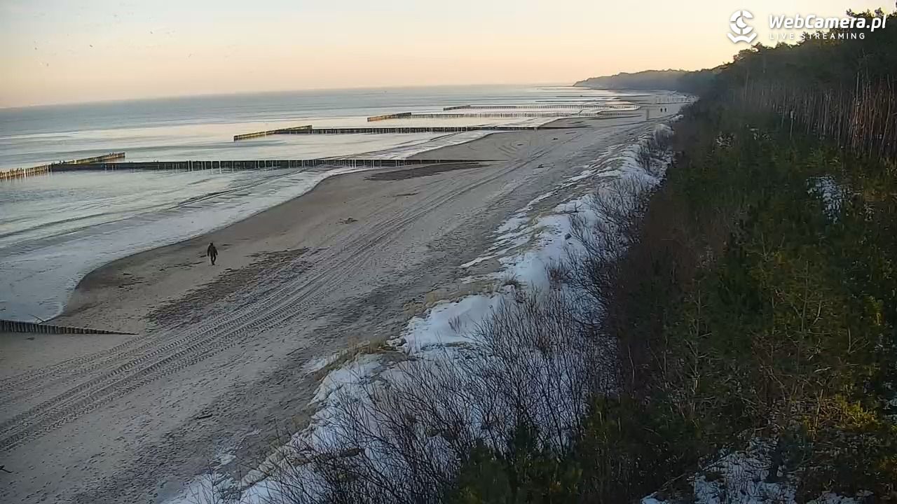 JAROSŁAWIEC - widok na plażę - 19 styczeń 2026, 09:34