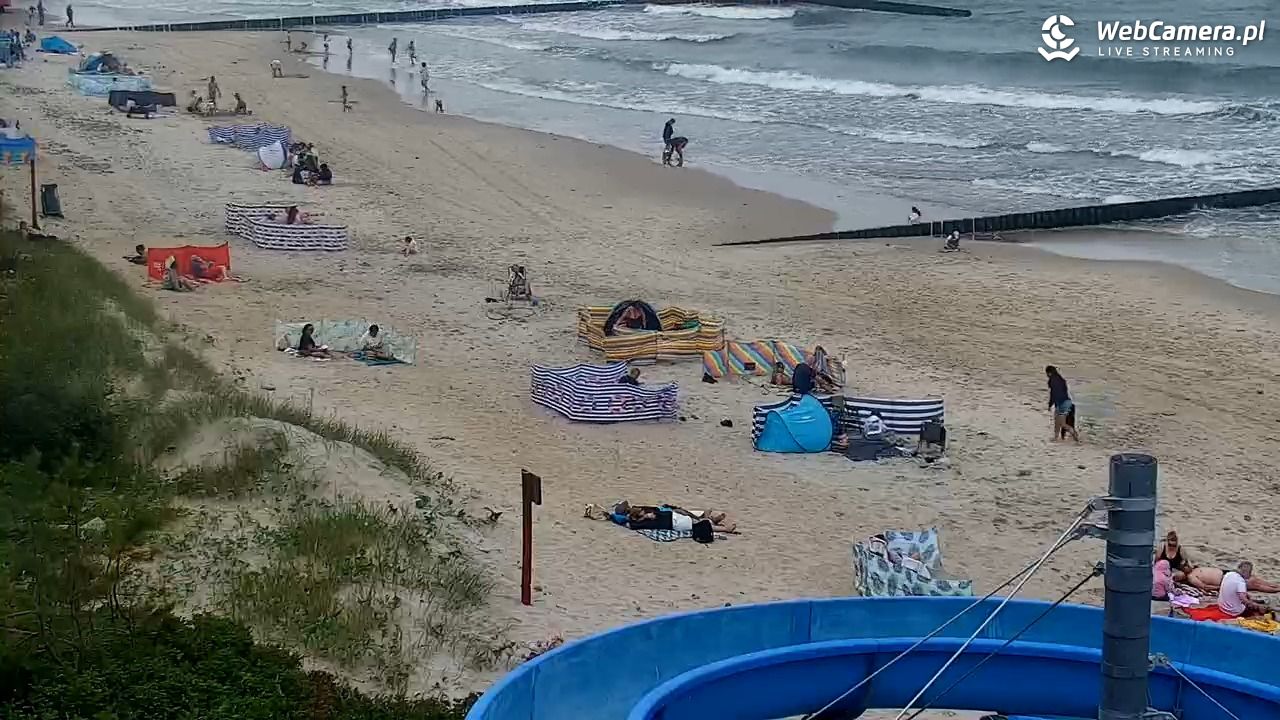 JAROSŁAWIEC - widok na plażę - 19 lipiec 2026, 12:30