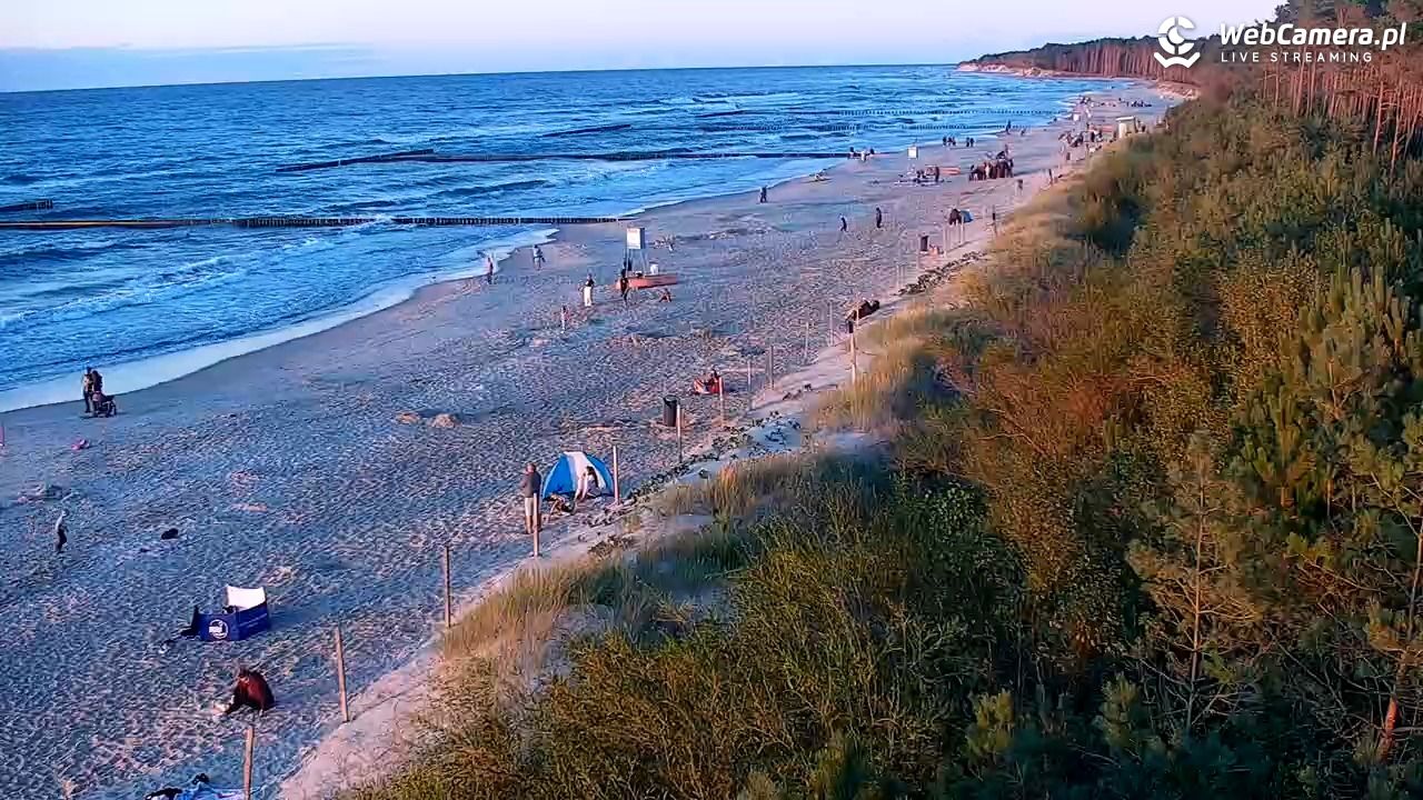 JAROSŁAWIEC - widok na plażę - 20 sierpień 2025, 20:06