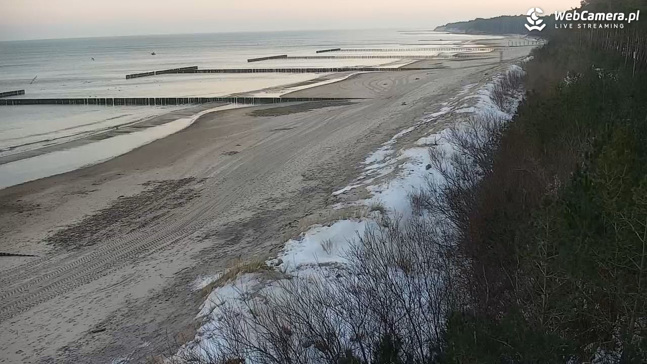 JAROSŁAWIEC - widok na plażę - 18 styczeń 2026, 08:04