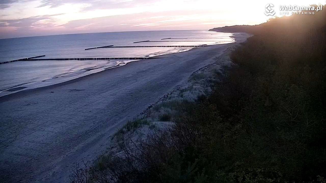 JAROSŁAWIEC - widok na plażę - 17 październik 2026, 04:53