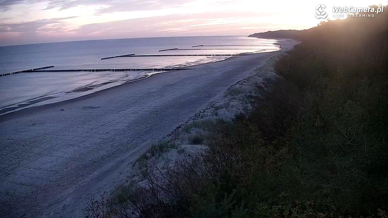 JAROSŁAWIEC - widok na plażę - 17 październik 2026, 04:54