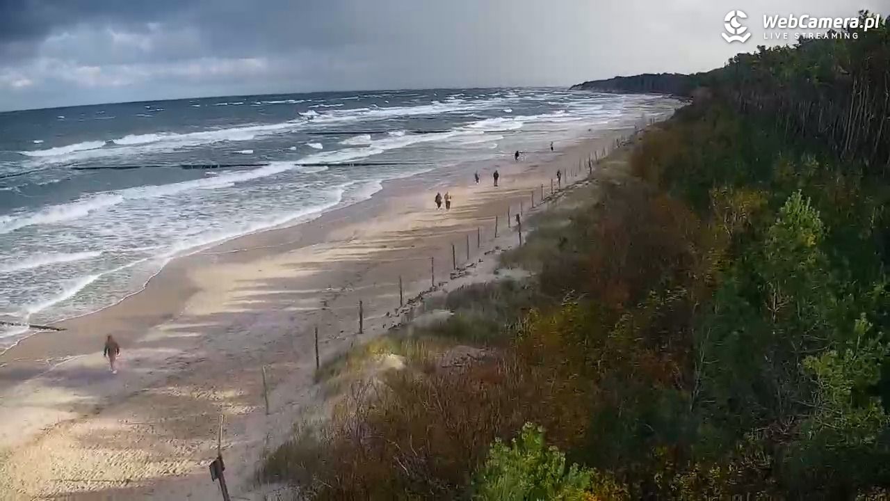 JAROSŁAWIEC - widok na plażę - 18 październik 2025, 11:09