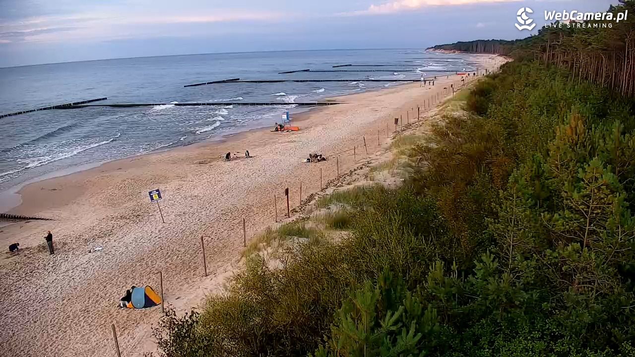 JAROSŁAWIEC - widok na plażę - 19 lipiec 2026, 20:52