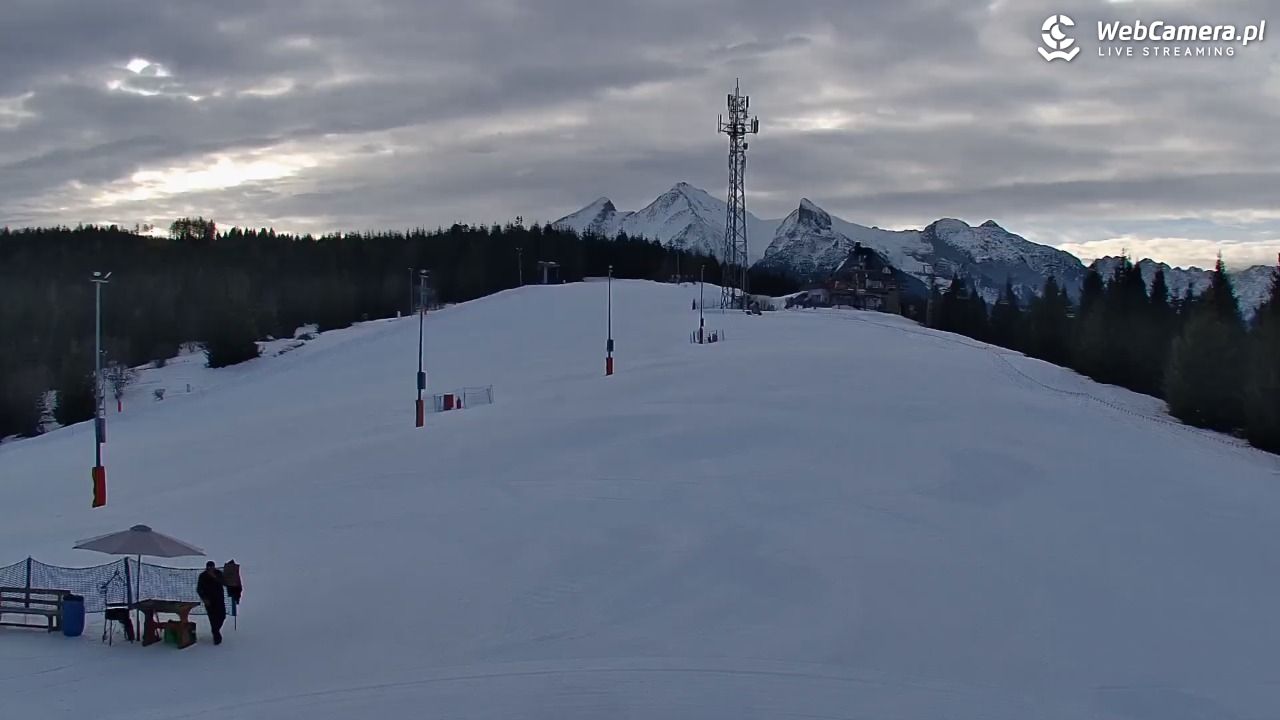 Jurgów ski - widok z górnej stacji NOWOŚĆ - 28 styczeń 2026, 08:59