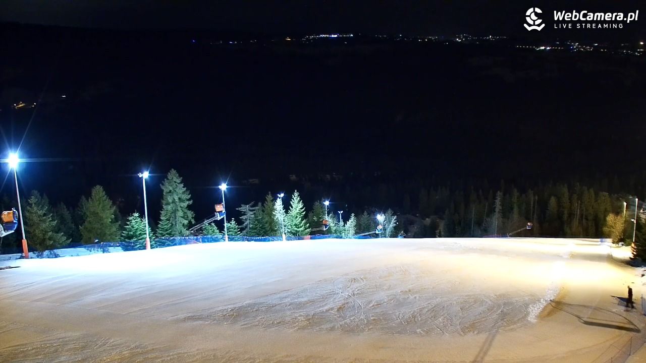 Jurgów ski - widok z górnej stacji NOWOŚĆ - 25 styczeń 2026, 21:19