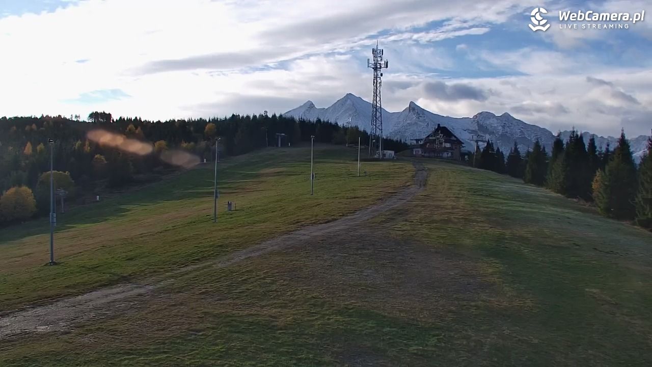 Jurgów ski - widok z górnej stacji NOWOŚĆ - 25 październik 2025, 08:27