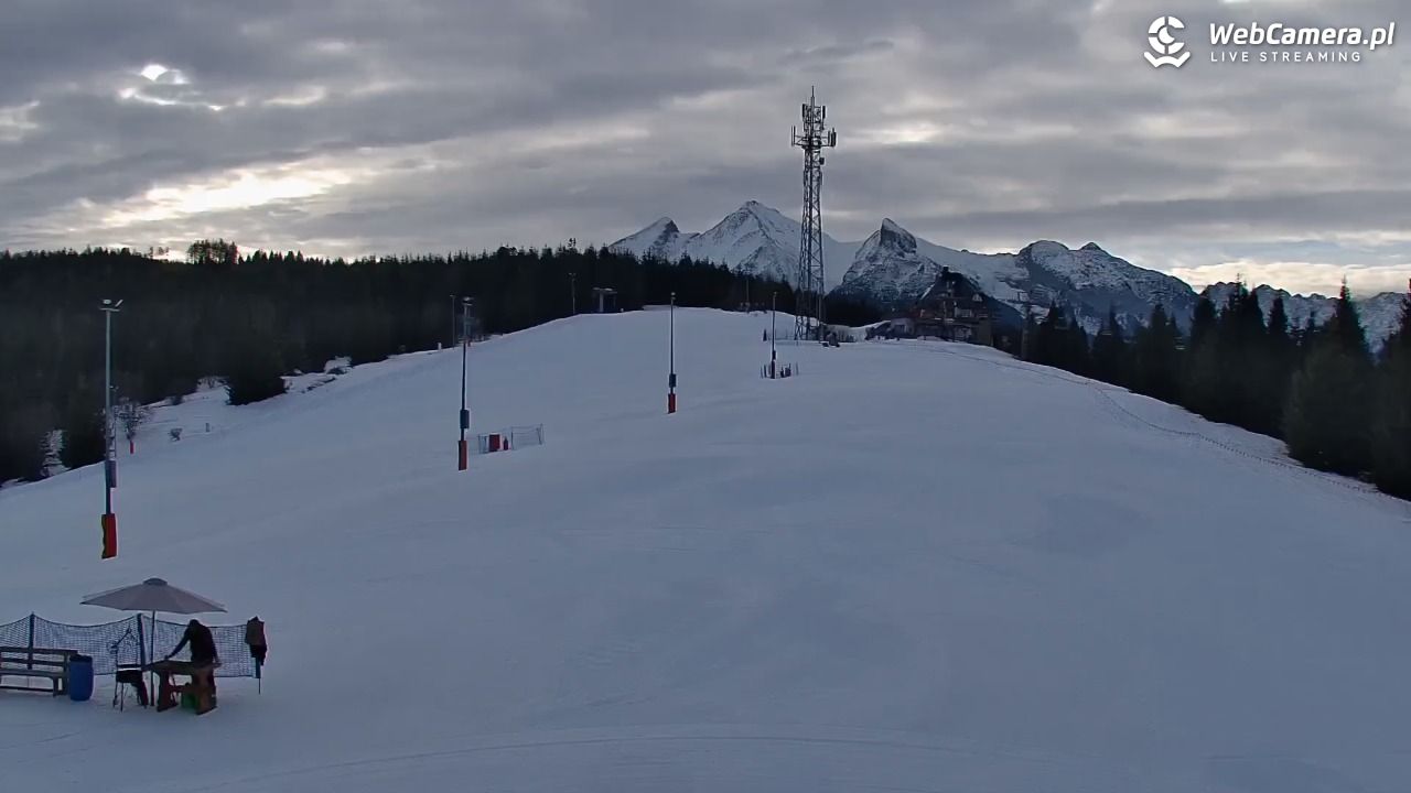 Jurgów ski - widok z górnej stacji NOWOŚĆ - 28 styczeń 2026, 08:59