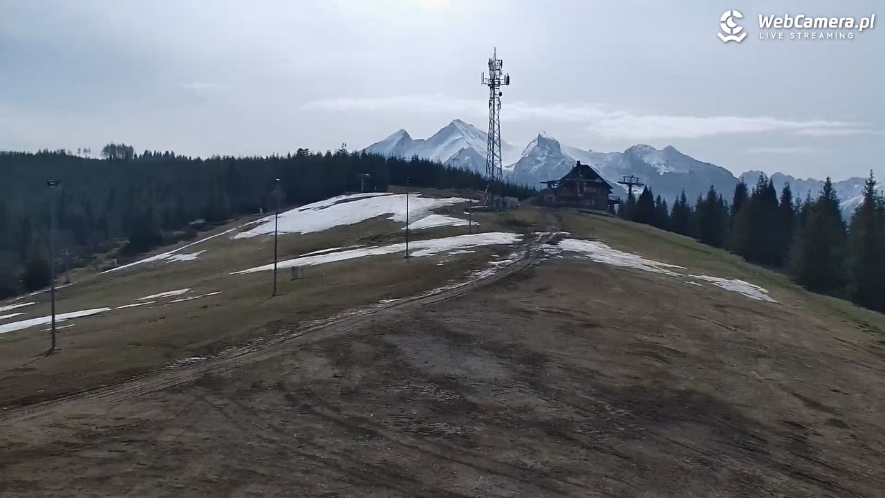 Jurgów ski - widok z górnej stacji NOWOŚĆ - 21 marzec 2024, 10:33