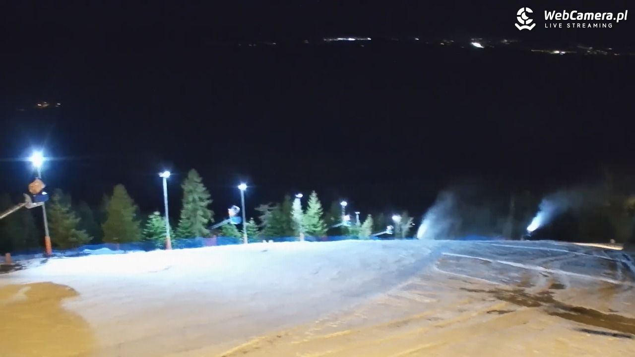 Jurgów ski - widok z górnej stacji NOWOŚĆ - 14 grudzień 2025, 18:43