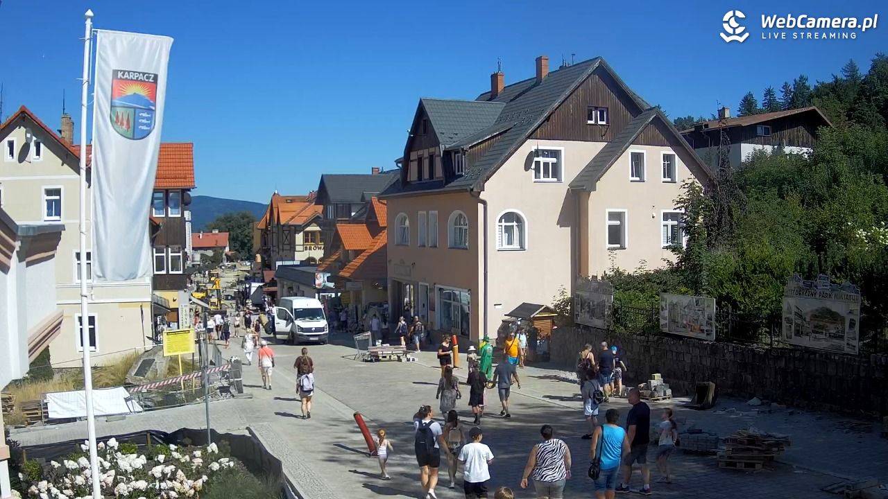 Karpacz - widok na deptak - 15 sierpień 2026, 14:46