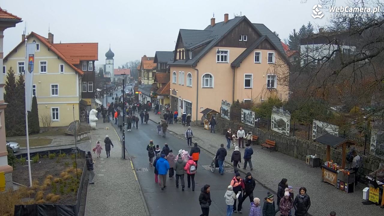 Karpacz - widok na deptak - 07 luty 2026, 14:41