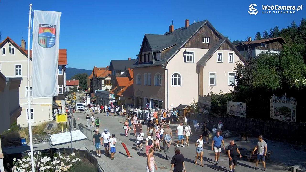 Karpacz - widok na deptak - 14 sierpień 2026, 16:21