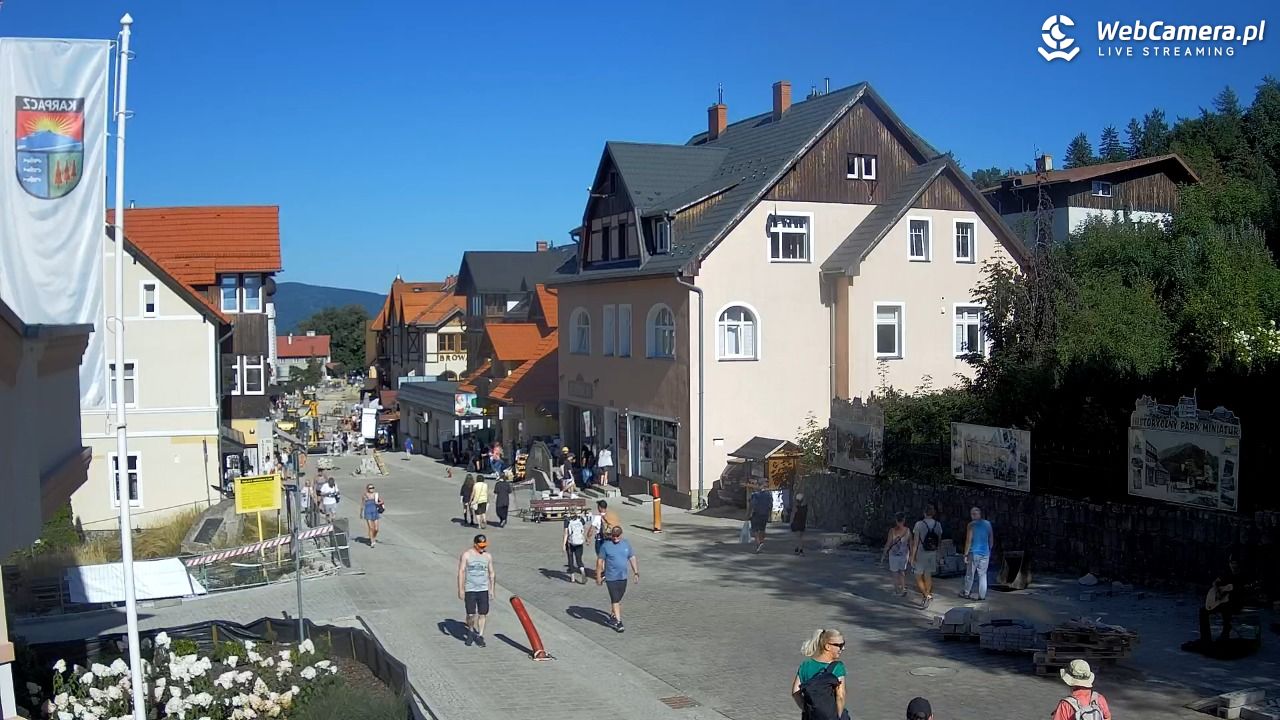 Karpacz - widok na deptak - 15 sierpień 2026, 16:20
