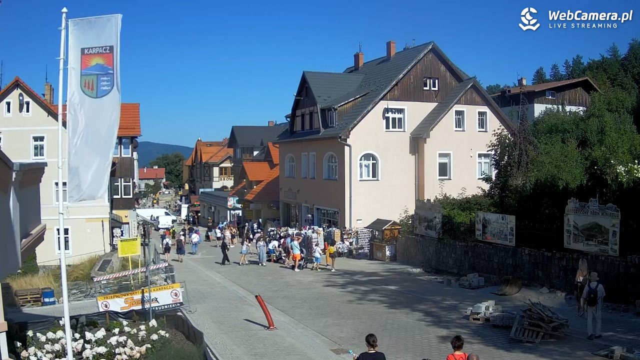 Karpacz - widok na deptak - 13 sierpień 2026, 16:05