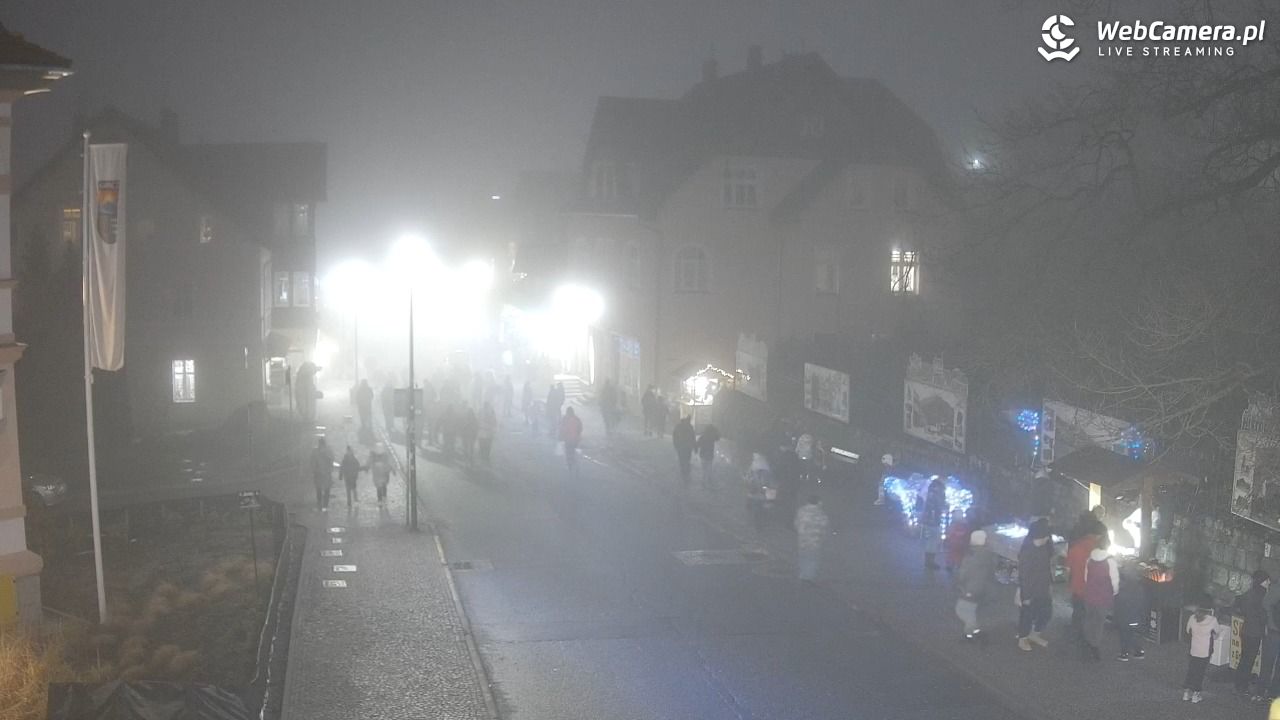 Karpacz - widok na deptak - 07 luty 2026, 17:45