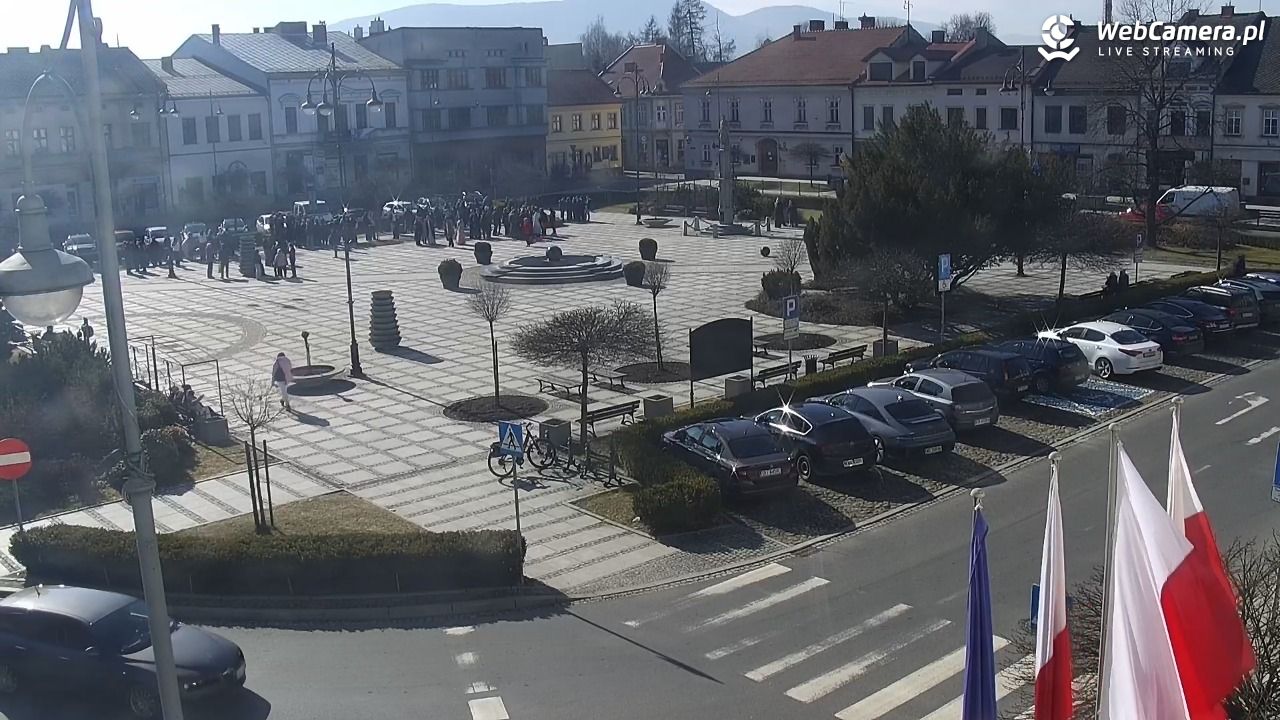 Kęty - widok na rynek - 26 luty 2026, 11:23