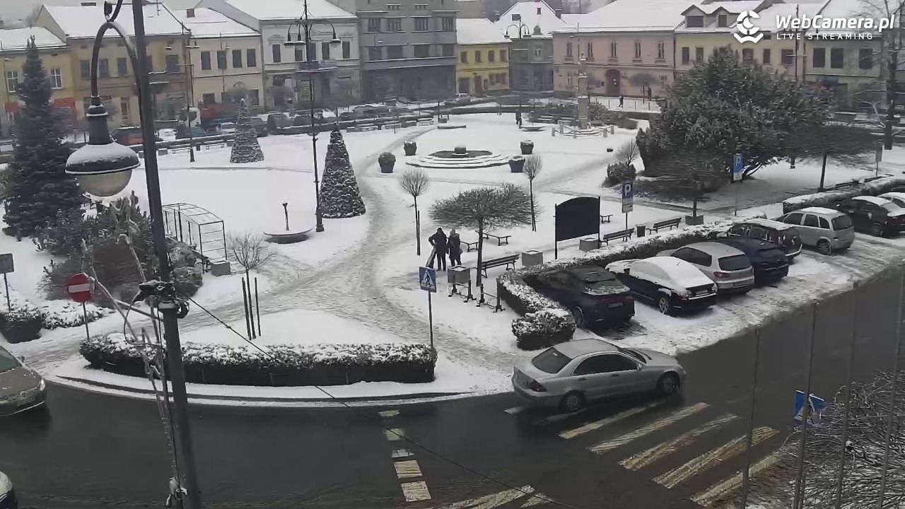 Kęty - widok na rynek - 13 styczeń 2026, 13:04