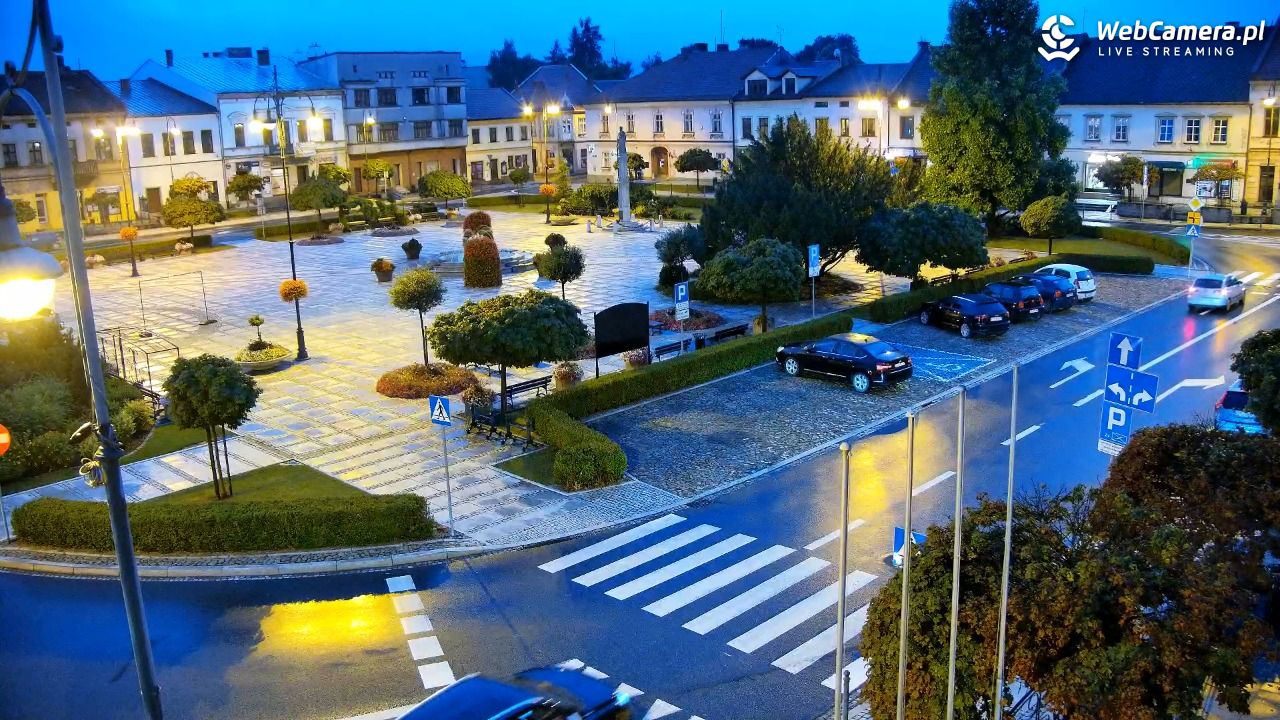 Kęty - widok na rynek - 19 lipiec 2026, 21:15