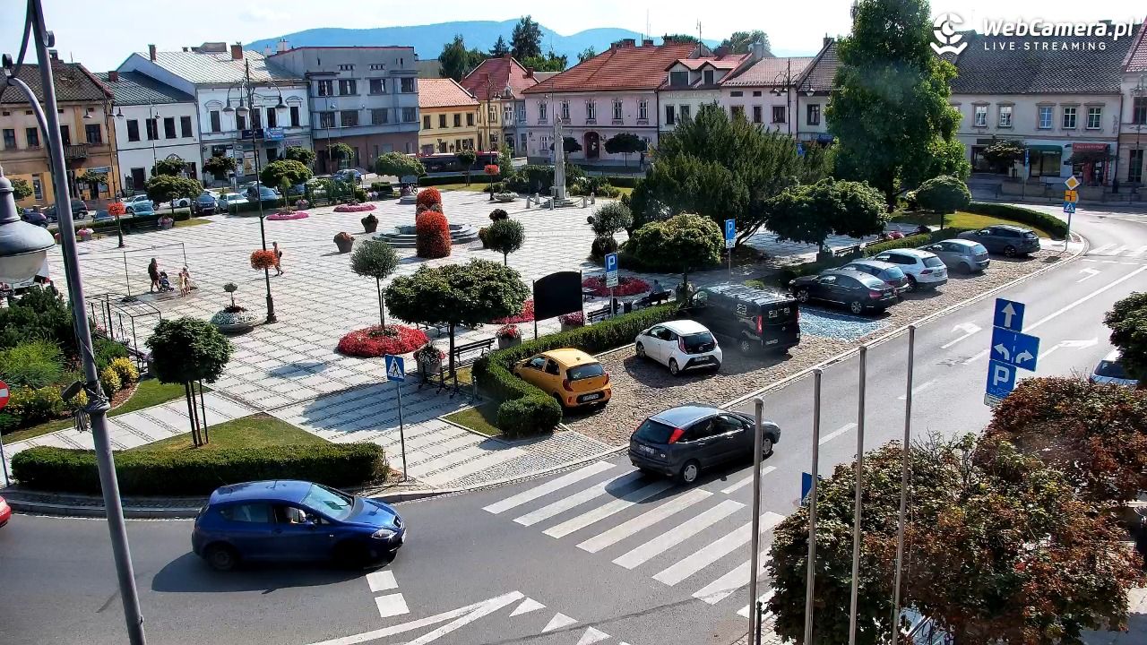 Kęty - widok na rynek - 17 lipiec 2026, 16:14