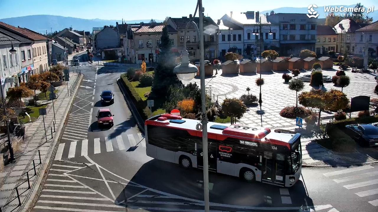 Kęty - widok na rynek - 28 październik 2026, 19:56