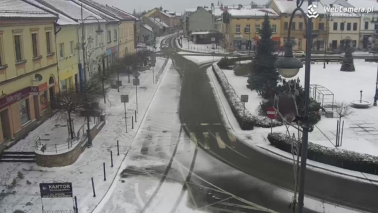 Kęty - widok na rynek - 11 styczeń 2026, 10:05