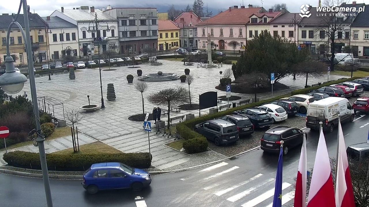 Kęty - widok na rynek - 24 luty 2026, 13:57