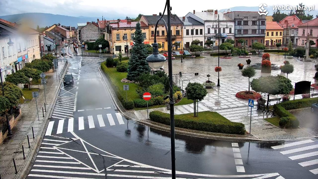 Kęty - widok na rynek - 19 lipiec 2026, 16:56