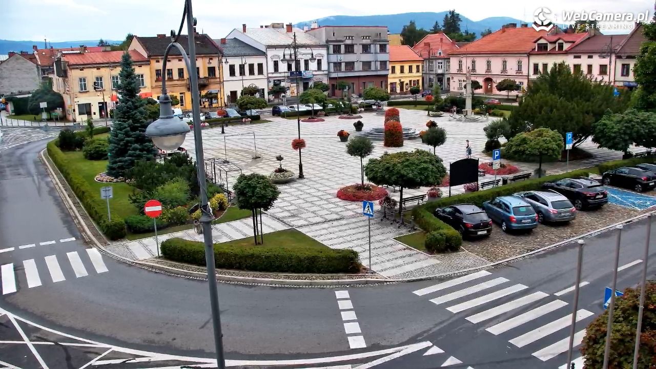 Kęty - widok na rynek - 19 lipiec 2026, 18:14