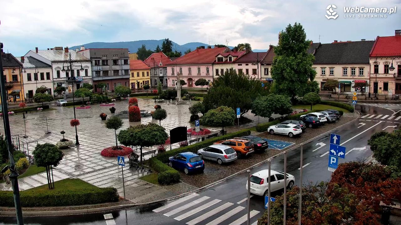 Kęty - widok na rynek - 18 lipiec 2026, 14:50