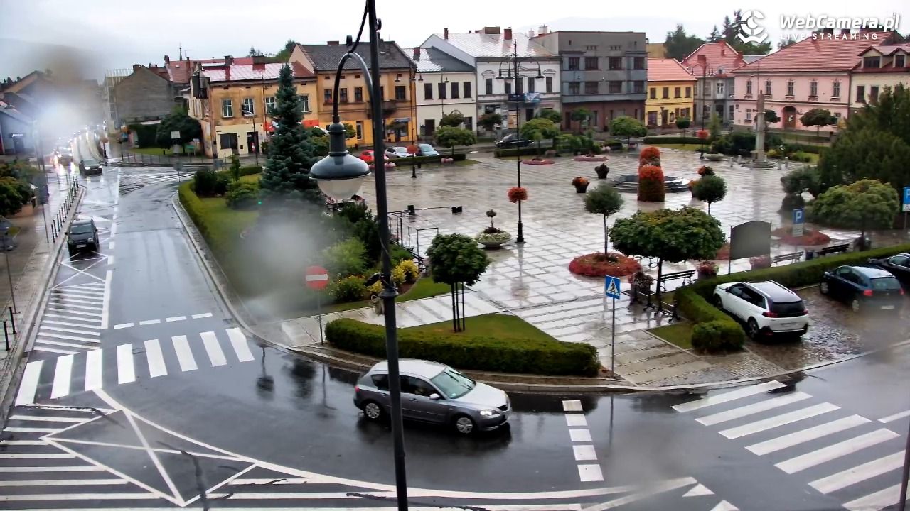 Kęty - widok na rynek - 19 lipiec 2026, 16:46