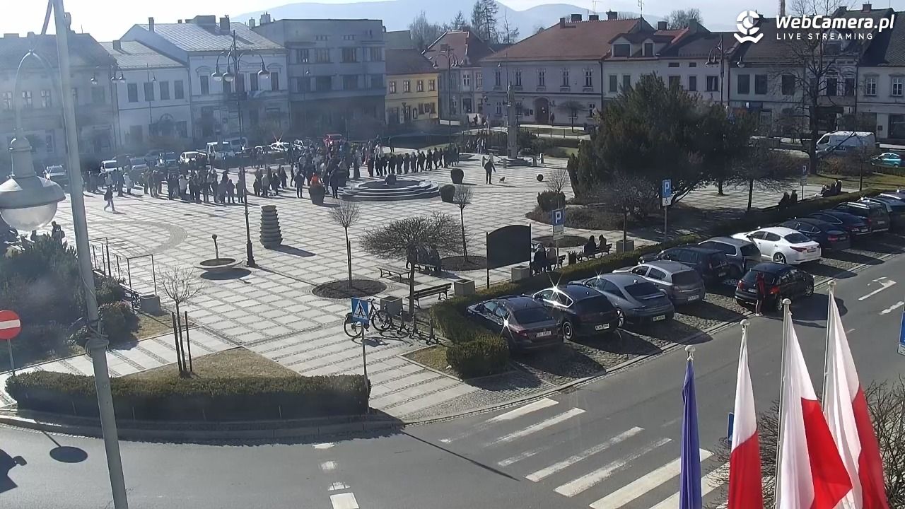 Kęty - widok na rynek - 26 luty 2026, 11:14