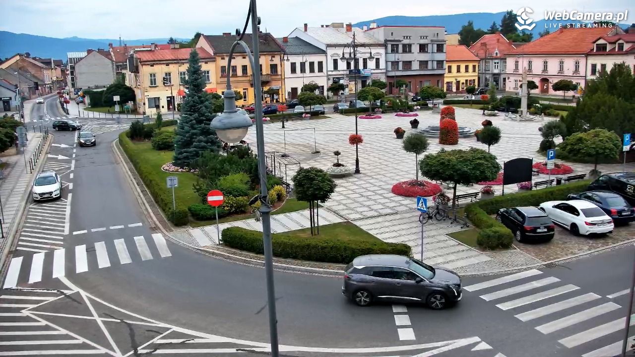 Kęty - widok na rynek - 17 lipiec 2026, 19:42