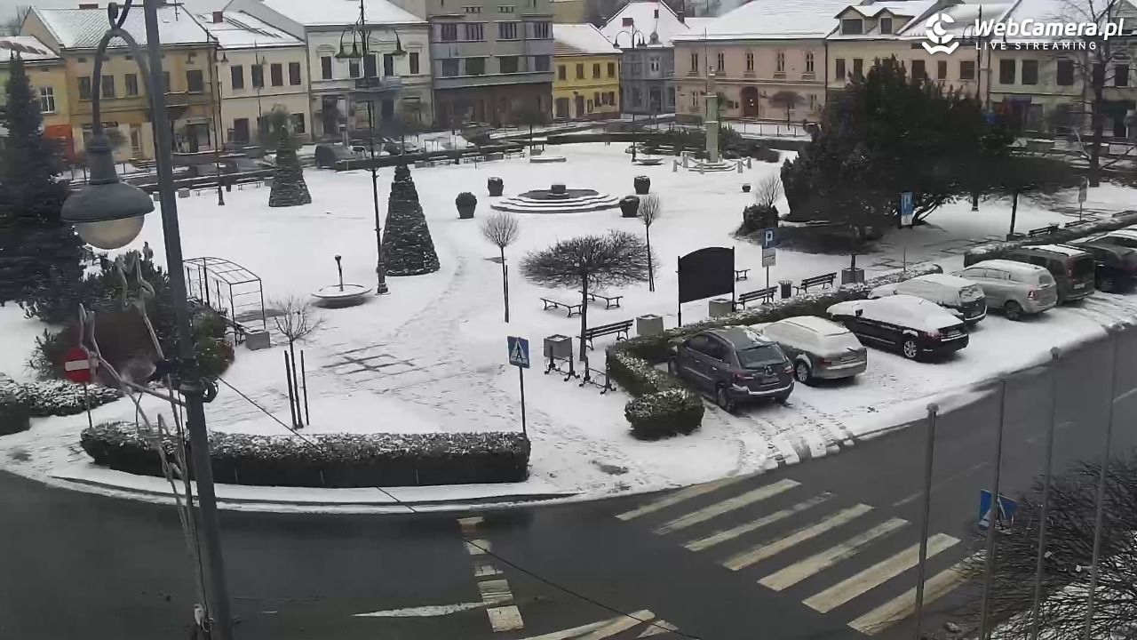 Kęty - widok na rynek - 11 styczeń 2026, 11:15