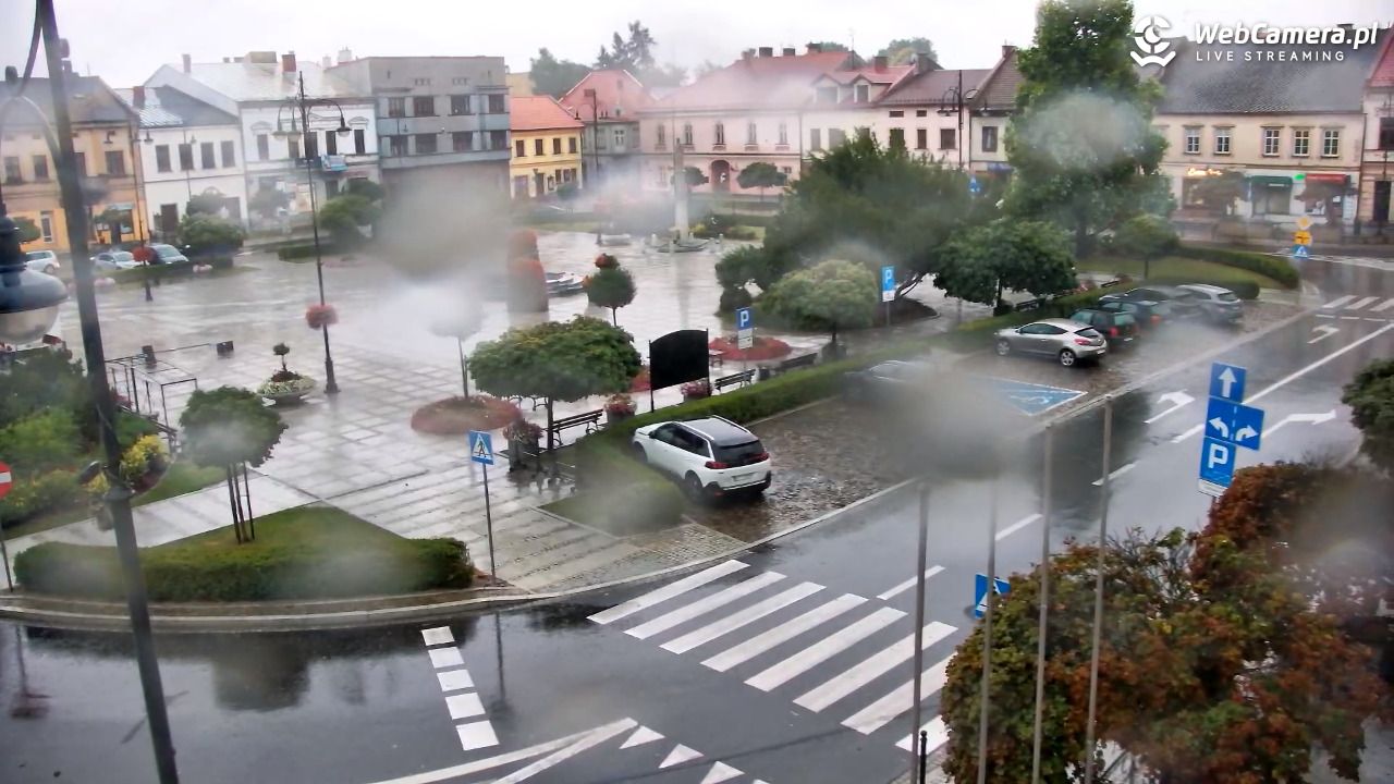 Kęty - widok na rynek - 19 lipiec 2026, 16:27